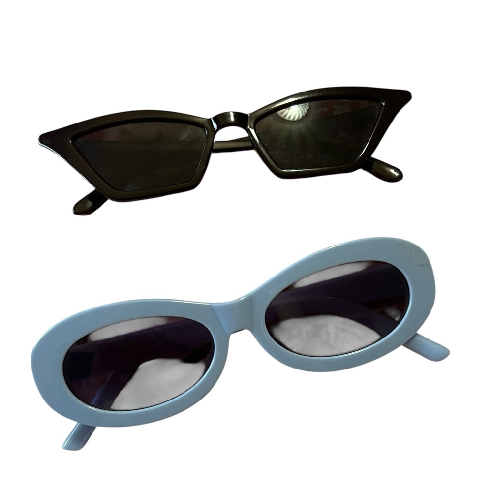 A.J. Morgan Black and Light Blue Sunglasses Duo